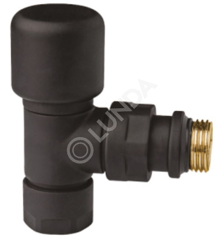 Вентиль угловой, черн. матовый, Far