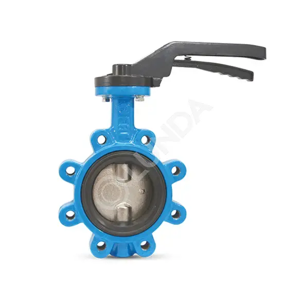 Дисковый поворотный затвор FAF 3600 LUG TYPE с рукояткой